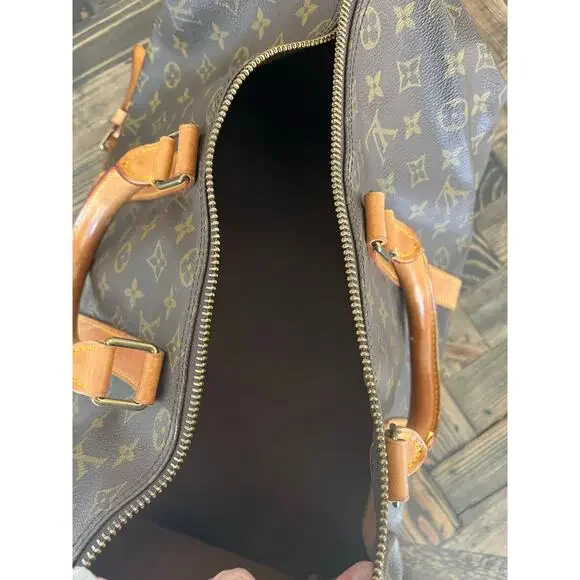 Louis Vuitton Keepal Bandouliere 45 Travel Bag Authentic Monogrammed Mobwife - Picture 13 of 16